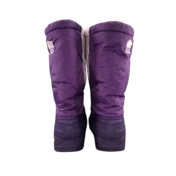 Sorel Shoes Kids 6 Boot Winter Snow Cub Purple Pull On Lined Warm Active Outdoor - Picture 5 of 15